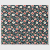Elegante bloemen, cadeaupapier (Vlak)