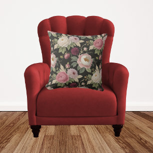 Elegante  Bloemen collage Mary Delany inspireren Kussen