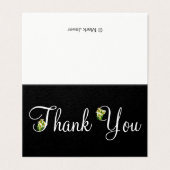 Elegante Bloemen Dank u Kaarten (Buitenkant ongevouwen)