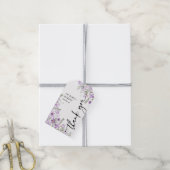Elegante Bloemen Dank u Trouwgunst Label Cadeaulabel (Met Touw)