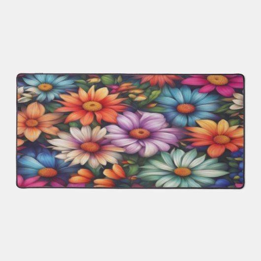 Elegante Bloemen - Desk Mat (Voorkant)