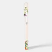 Elegante bloemen gepersonaliseerde naam Case-Mate iPhone case (Achterkant / Links)