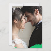 Elegante Bloemen Huwelijksuitnodiging |  Kaart (Achterkant)