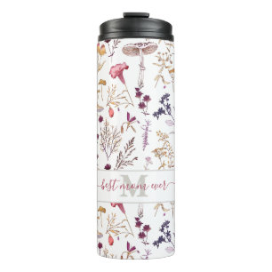 Elegante Bloemen Kolibrie Beste Moeder Ooit Thermosbeker