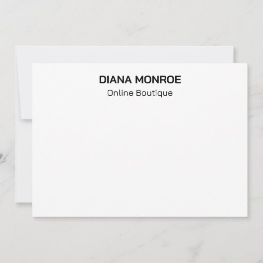 Elegante bloemen moderne gestreepte aangepaste dan notitiekaartje (Achterkant)