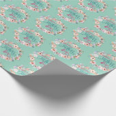 Elegante bloemen Moederdag viering Cadeaupapier (Hoek)