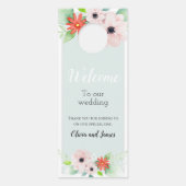 Elegante bloemen niet verstoren bruiloft welkom (Achterkant)