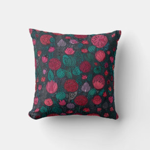 Elegante bloemen patroon kussen