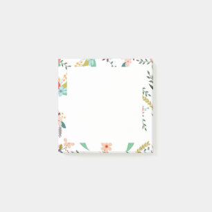 Elegante bloemen plakkerige post-it notities post-it® notes