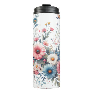 Elegante Bloemen Prachtige Bloemen 🌸 Thermosbeker