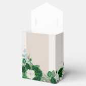 Elegante Bloemen Quinceanera Smaragd Groene Rozen Bedankdoosjes (Geopend)