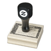 Elegante bloemen | Retouradres aangepast script Rubberstempel (Stempel)