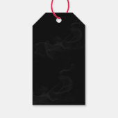 Elegante Bloemen Schedel Gotisch Bedankt Custom Cadeaulabel (Achterkant)