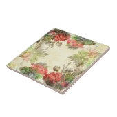 Elegante Bloemen Tegel Tegeltje (Zijkant)