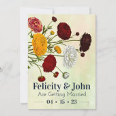 Elegante Bloemen Uitnodiging Set (Voorkant)