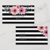 Elegante Bloemen Visitekaartje (Voorkant / Achterkant)