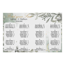 Elegante bloemen & vruchten aquarel Bruiloft