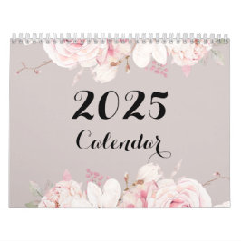 Elegante Bloemen Wandkalender 2025 Kalender