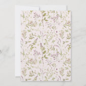 Elegante Bloemen Waterverf Moederdag Brunch Kaart (Achterkant)