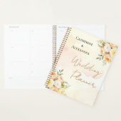Elegante Bloemen Waterverf Rozen bruiloft Planner (Display)