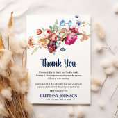 Elegante bloemenbegrafenis | Sympathie Bedankkaart