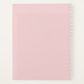 Elegante bloemenblush roze pioen groen bruiloft planner (Achterkant)