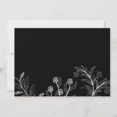 Elegante bloemenbruiloft Bewaar de datum Save The Date (Achterkant)