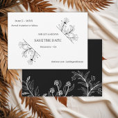 Elegante bloemenbruiloft Bewaar de datum Save The Date