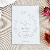 Elegante bloemenbruiloft Bewaar de datum Save The Date