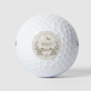 Elegante Bloemendame Naam Golfballen