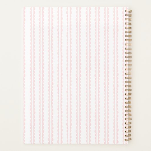 Elegante bloemendoop Crest | Trouwen Planner (Achterkant)