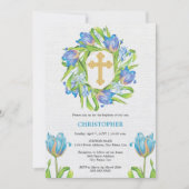 Elegante bloemendoop kaart (Voorkant)