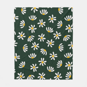 Elegante bloemendruk Botanische wandkunst Natu Fleece Deken
