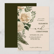 Elegante Bloemengroen en Cream Bouquets bruiloft