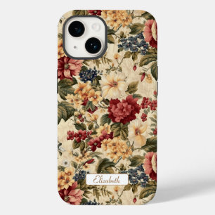 Elegante bloemenivoor achtergrond Case-Mate iPhone 14 hoesje