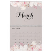 Elegante bloemenkalender aan de wand 2023 kalender (Mar 2026)