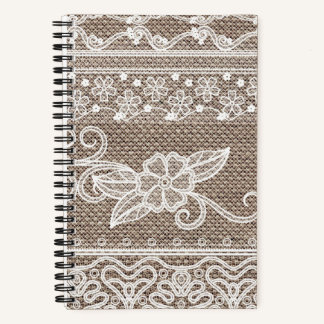 Elegante bloemenkant notitieboek