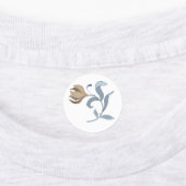 Elegante bloemenkleding labels (Aangebracht)