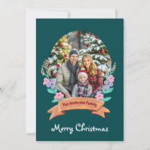 elegante Bloemenkrans donkergroene foto Kerstmis