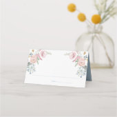 Elegante bloemenkrans | Monogram bruiloft (Voorkant)