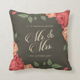 Elegante BloemenM. & Mevr. Wedding Sierkussen