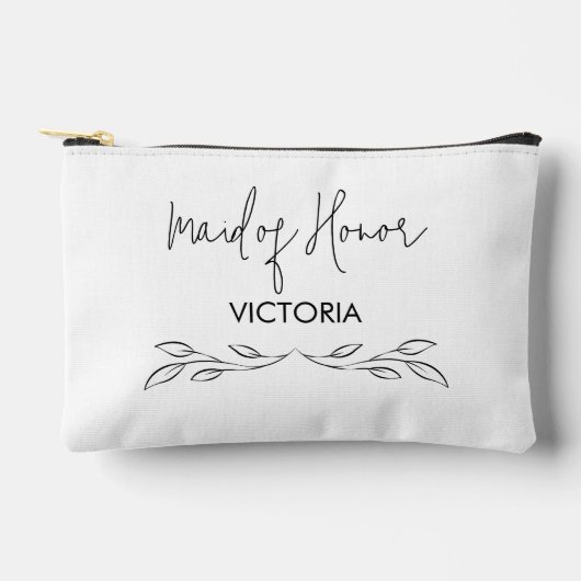 Elegante bloemenmeid van eer Naam Etui (Voorkant)
