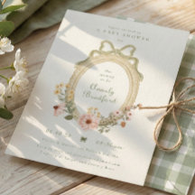 Elegante Bloemenmeisje Salie Boog Omlijst Baby Sho