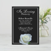 Elegante bloemenmonument of begrafenisdienst kaart (Staand voorkant)