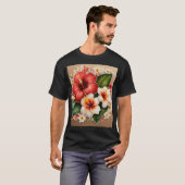 Elegante bloemenprint T-shirts (Voorkant volledig)
