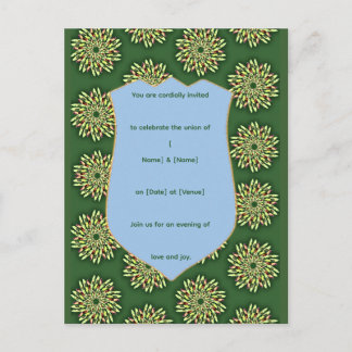 Elegante Bloemenschild Uitnodigingssjabloon Briefkaart