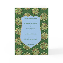 Elegante Bloemenschild Uitnodigingssjabloon
