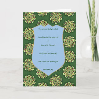 Elegante Bloemenschild Uitnodigingssjabloon Kaart