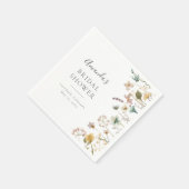 Elegante bloemense bruidsbeurten servet (Hoek)