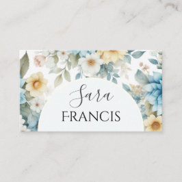 Elegante Bloemenstandaard, 3,5 inch x 2,0 inch Vis Visitekaartje